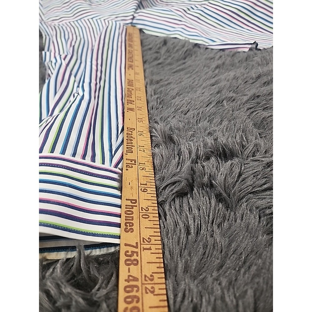 Peter Millar Xl Mens Button Down‎ Long Sleeve Striped Shirt0 - Picture 10 of 11